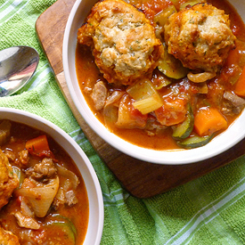 Lamb Stew with Rosemary Dumplings