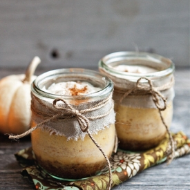 Pumpkin Cheesecake in Jars