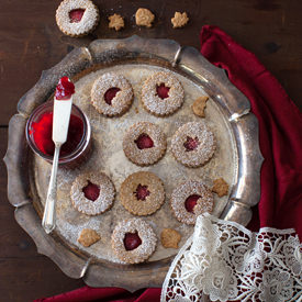 Almond Linzer Cookies