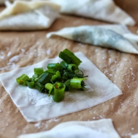 Aushak, Afghan Scallion Dumplings