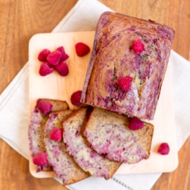 Raspberry Swirl Banana Bread