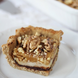 Vegan Walnut Pear Tart