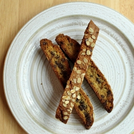 Oatmeal Chocolate Chip Biscotti