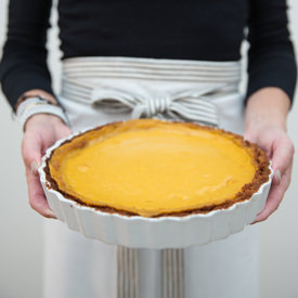 Pumpkin Cheesecake & Gingery Crust