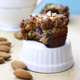 Guilt-Free Almond Blueberry Muffins