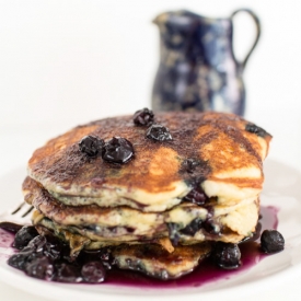 Blueberry Sour Cream Pancakes