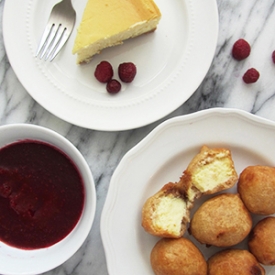 Fried Cheesecake Bites