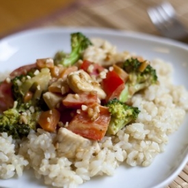 Stir-Fry with Peanut Sauce