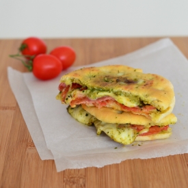 Grilled Pesto Mozzarella Sandwich