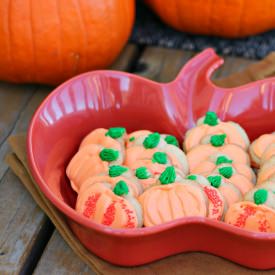 Pumpkin Spritz Cookies