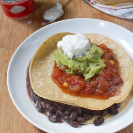 Healthy Black Bean Quesadilla