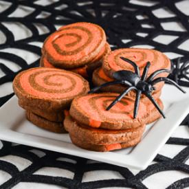 Halloween Pinwheel Cookies