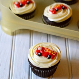 Firetruck Birthday Cupcakes