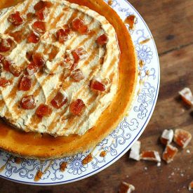 Candied Pumpkin Maple Cheesecake