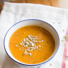 Zucchini and Roasted Tomato Soup