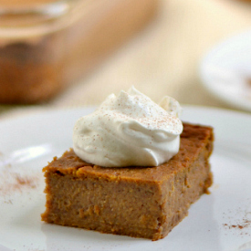 Crustless Pumpkin Pie