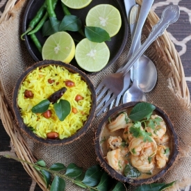 Goan Prawn Curry w/ Lemon Rice