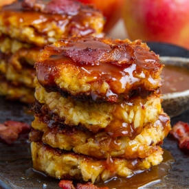 Apple, Cheddar and Bacon Fritters