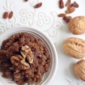 Pumpkin Spiced Walnut Raisin Spread