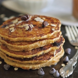 Sweet Potato Chocolate Chip Pancake