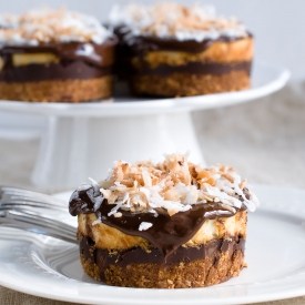 Almond Joy Cheesecakes