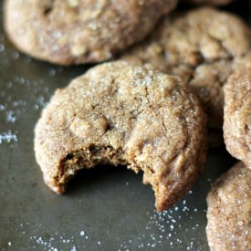 Brown Butter Ginger Oatmeal Cookies