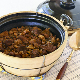 Braised Boey Chai with Pork Belly