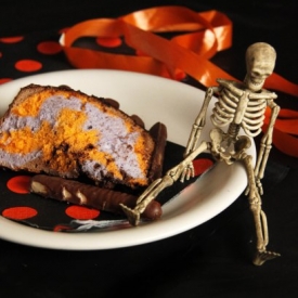 Halloween Ovaltine Cemetery Cake