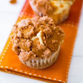 Pumpkin Cheesecake Muffins