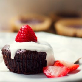 Mini Flourless Chocolate Cakes