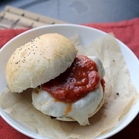 Eggplant Parmesan Burgers