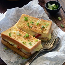 Satay-Inspired Grilled Cheese