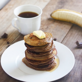 Chocolate Chip Espresso Pancakes