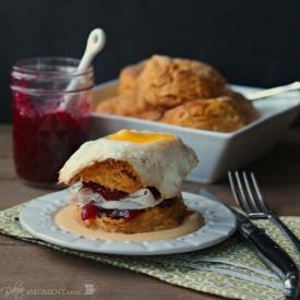 Sweet Potato Biscuit Croque Madame