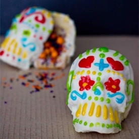 Dia De Los Muertos Confetti Cake