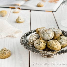 Green Tea Amaretti Cookies