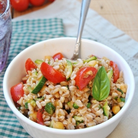 Spelt Salad with Chickpeas