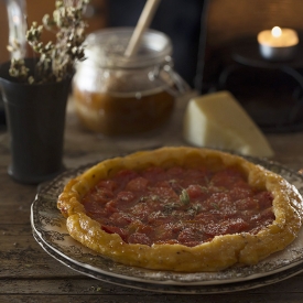 Cherry Tomato Tart Tatin