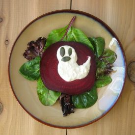 Ghostly Roasted Beets, Whipped Feta