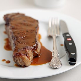 NY Strip Steak with Miso Mustard