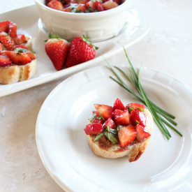 Strawberry Balsamic Bruschetta