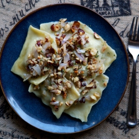 Lamb Agnolotti with Hazelnuts