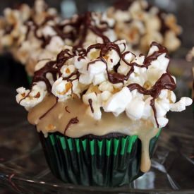 Chocolate Popcorn Cupcakes