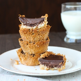 Vegan Dark Chocolate Coconut Pies