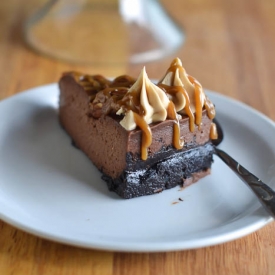 Chocolate Caramel Pecan Cheese Cake