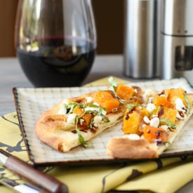 Naan Pizza with Butternut Squash