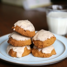 Iced Pumpkin Spice Cookies