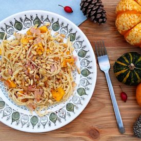 Bacon and Pumpkin Spaghetti