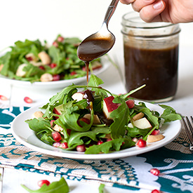 Pomegranate Cashew Arugula Salad