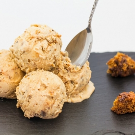 Coconut Sugar Ice Cream with Sticky